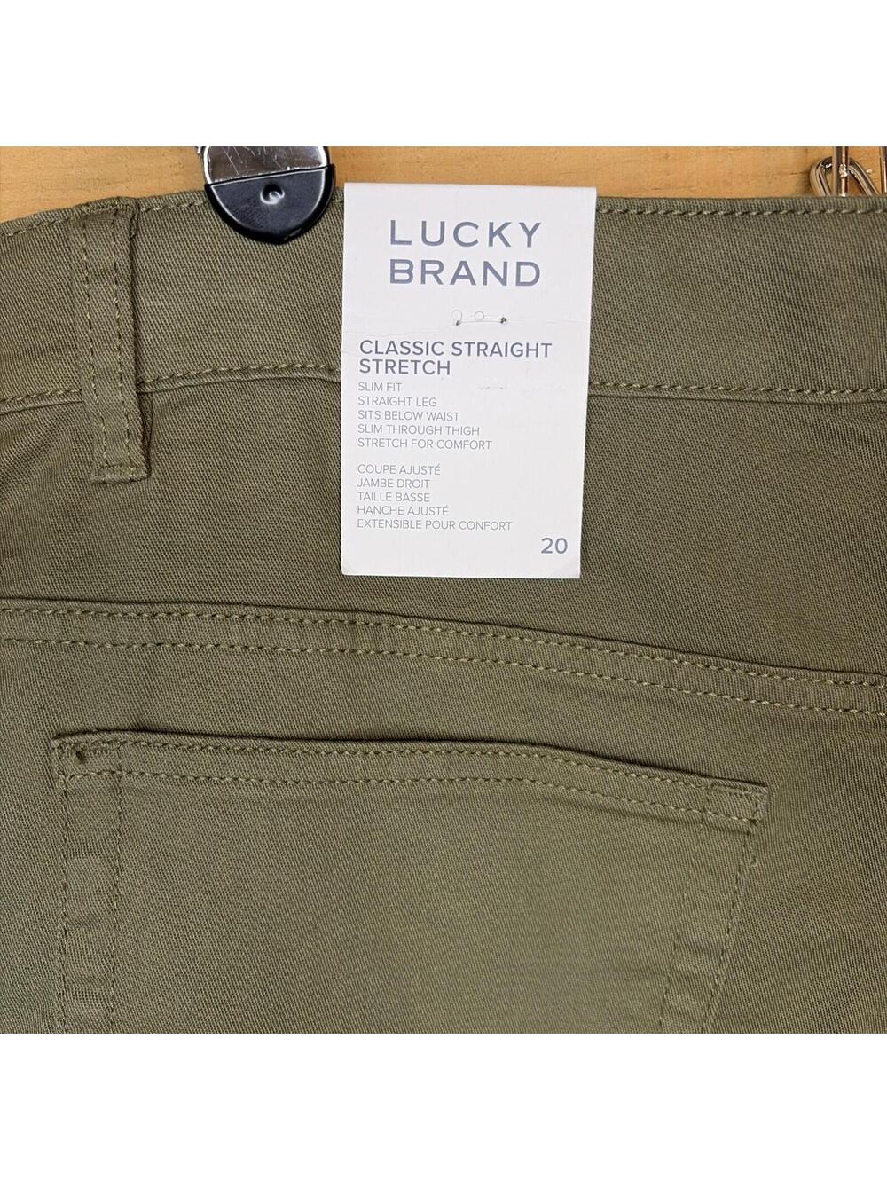 Lucky Brand Pants Boys 20 NWT Classic Straight Stretch Burnt Olive Casual Play - Picture 7 of 9